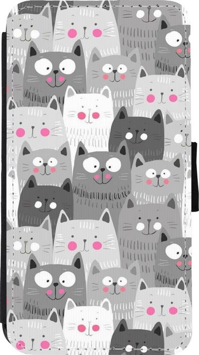 Actual product image PhoneLook Coque Wallet noir Chats gris troupeau (Apple iPhone 11 Pro)