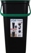 Image du produit Tontarelli moda poubelle avec anse 24l vert/noir (24 l)