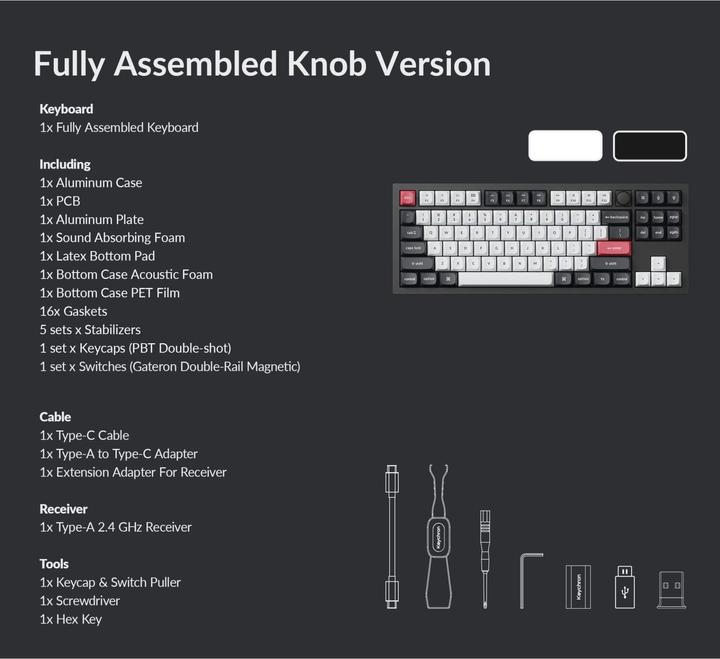 Actual product image Keychron Q3 HE (US, Wireless, Cable)