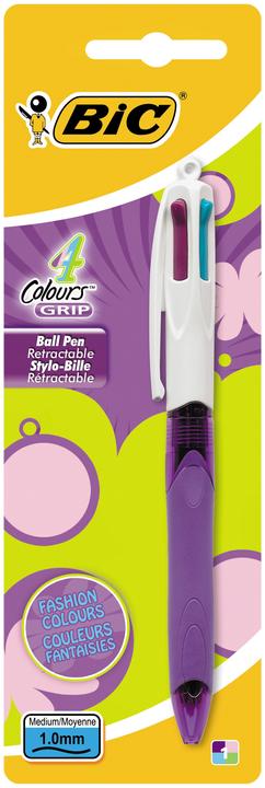 Immagine prodotto Bic 4 colori Penna a sfera Grip (Multicolore, 1 x)