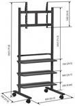 Actual product image Vogels PB 175 DISPLAY TROLLEY (Universal, 55", 50 kg)