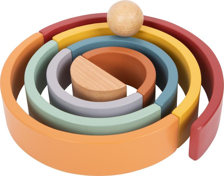 Produktbild small foot Holzbausteine Regenbogen „Safari“