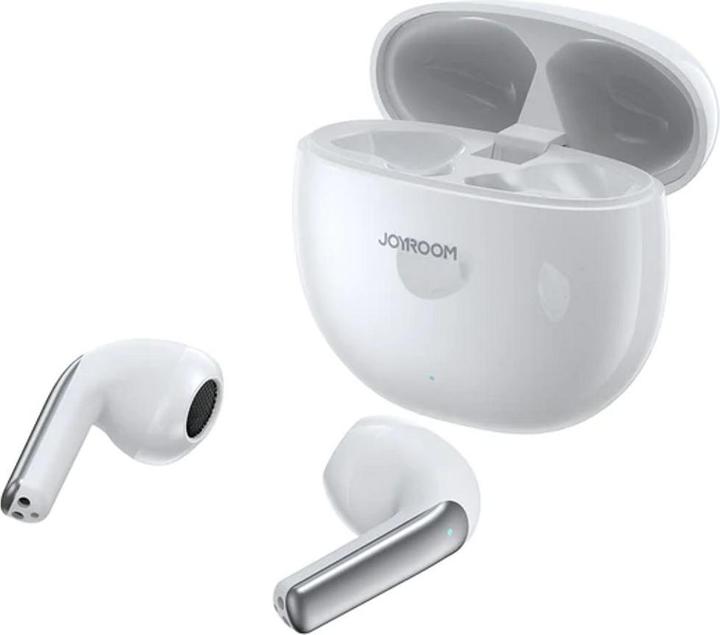 Actual product image Joyroom Jpods Series JR-PB1 True Wireless Dual-Mic ENC Headphones - White (ANC, 8 h, Cable)