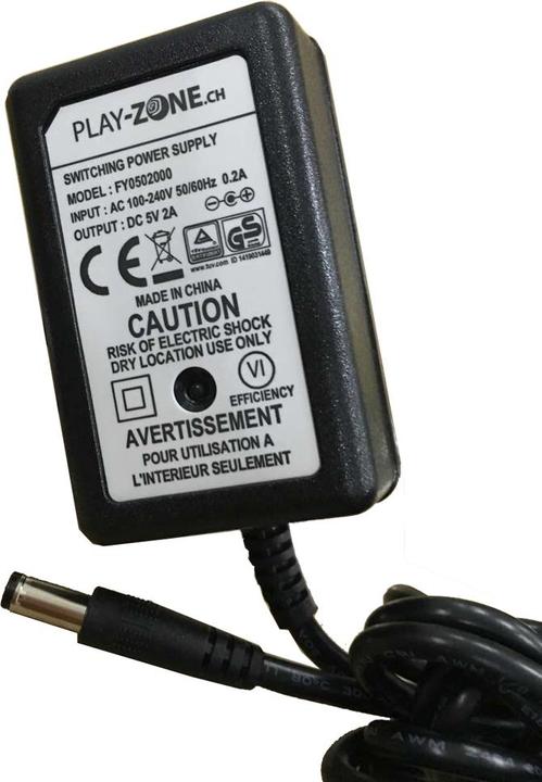 Actual product image Fuyuang Power supply AC/DC adapter 5V DC 2000mA 5.5mm*2.1mm