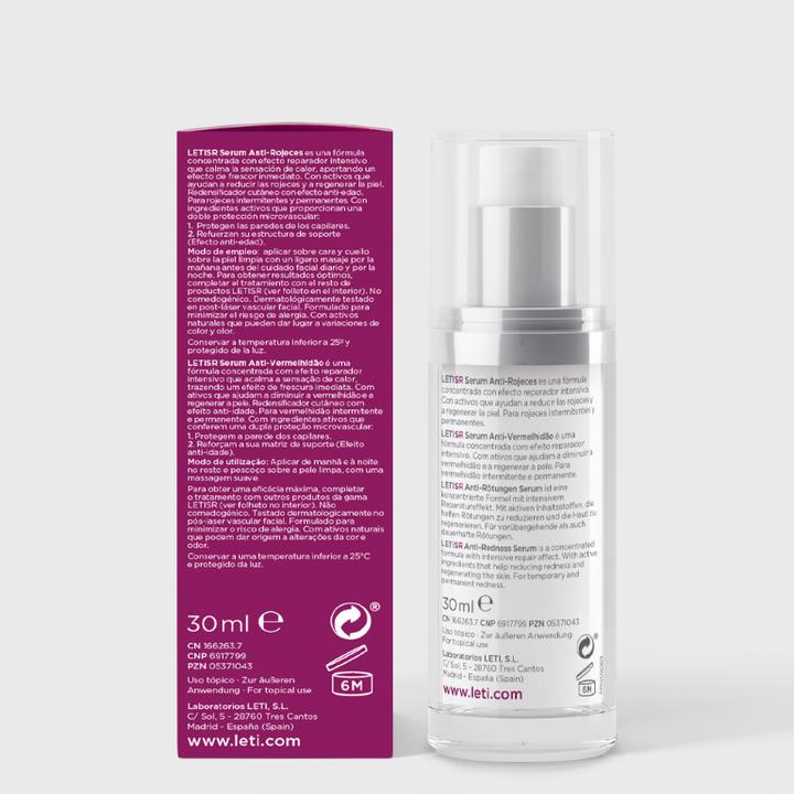 Image du produit Leti LETISR Sérum anti-rougeurs pour peaux sensibles et rougies, solution de 30 ml (30 ml)