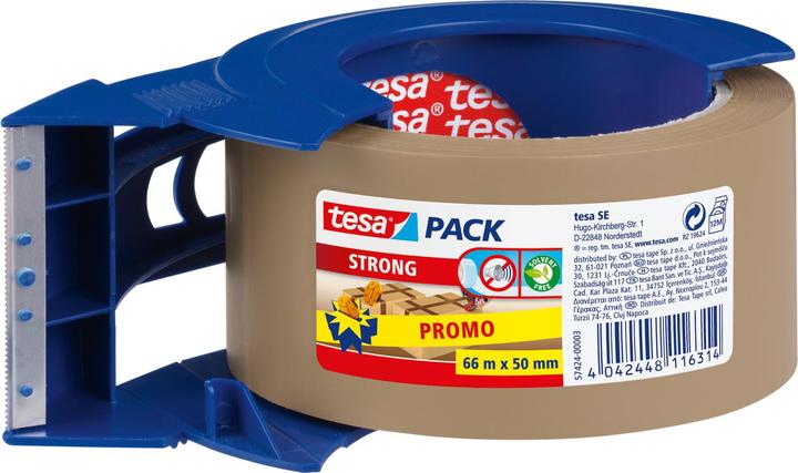 Actual product image tesa tesapack Packband braun 3 x 66m x 50mm, Promo (50 mm)