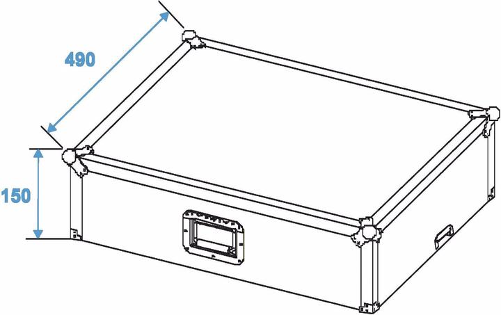 Actual product image Roadinger Mixer Case LS-19 CD Case (L x W x H) 490 x 560 x 280 mm (Accessories)