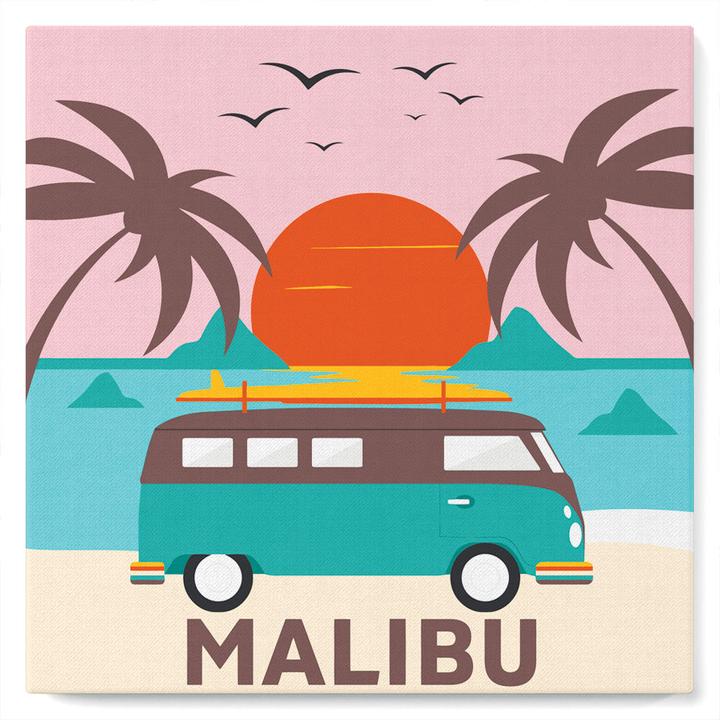 Produktbild Figured'Art Mini Malen nach Zahlen mit Rahmen - Malibu