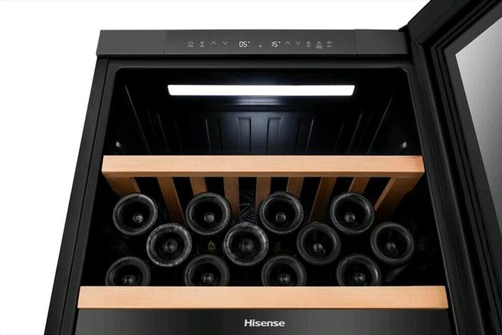 Image du produit Hisense RW3N230GELF cave à vin avec compresseur Installation gratuite Noir 108 barils
