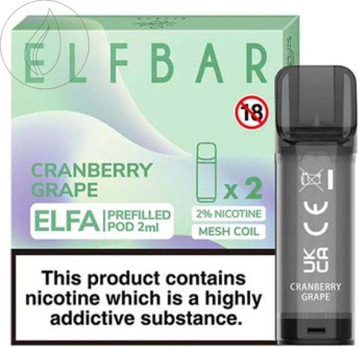 Actual product image Elfbar Prefilled Pod (Bunch of grapes)