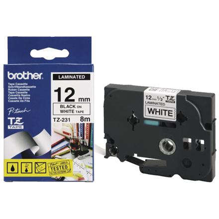 Produktbild Brother TZe-221 (0.90 cm, Weiss, Schwarz)