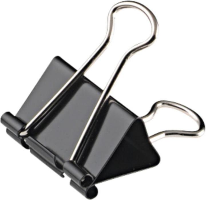 Immagine prodotto Wonday Morsetto Foldback, (L)32 mm, larghezza di serraggio 10 mm, nero (12 x)