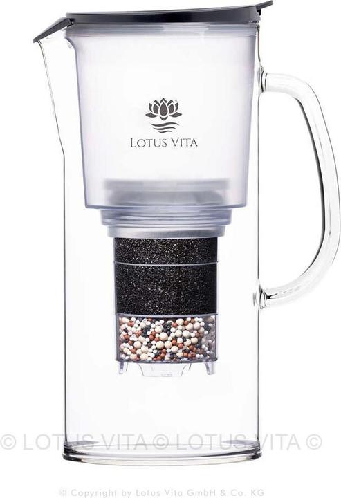 Produktbild Lotus Vita Glas-Filterkaraffe Toya Natura Plus - Anthrazit
