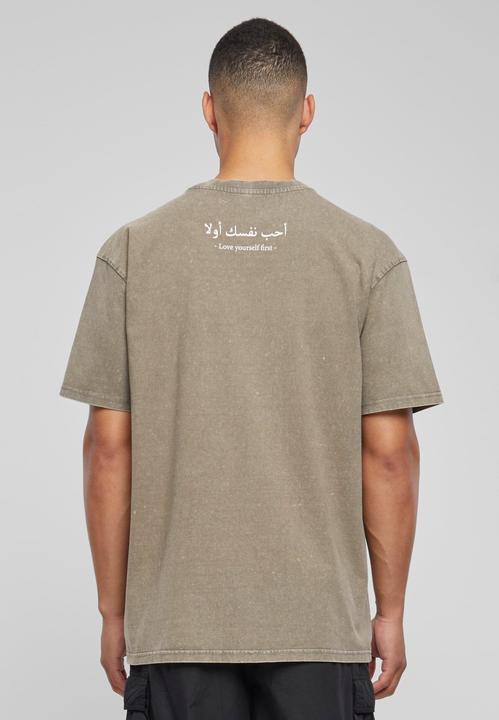 Immagine prodotto Merchcode Maglietta oversize pesante lavata con acido Love Yourself First - 105781 (XXL)