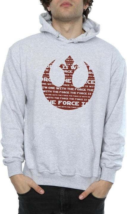 Produktbild Star Wars Rogue One I'm One With The Force Alliance Emblem Red Kapuzenpullover (XXL)