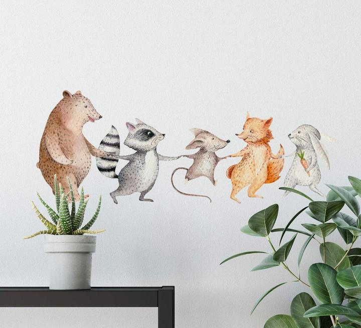 Actual product image Trenddeko Kvilis - Friends in the forest (100 x 38 cm)