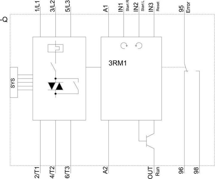 Actual product image Siemens SIRIUS 3RM1 Rev starter 0.4-2.0A DC