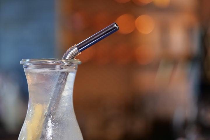 Actual product image Turtleneck Straw Bendable stainless steel drinking straws (8 x)