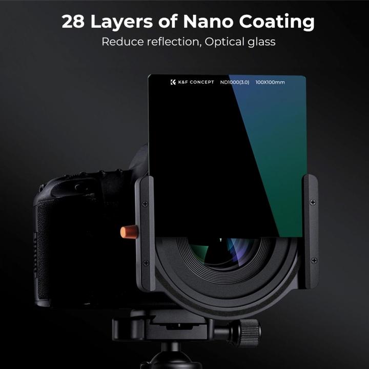 Image du produit K&F Concept Kit de filtres Concept Square : Houder ND1000 (2 mm, Filtre gris neutre, 20000 mm)
