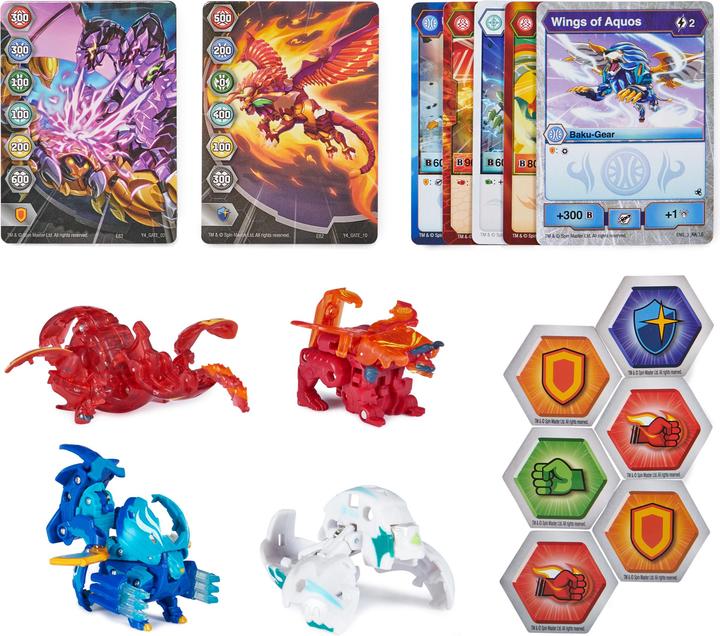 Actual product image Bakugan BTB Legends Collection 4 Pack S5
