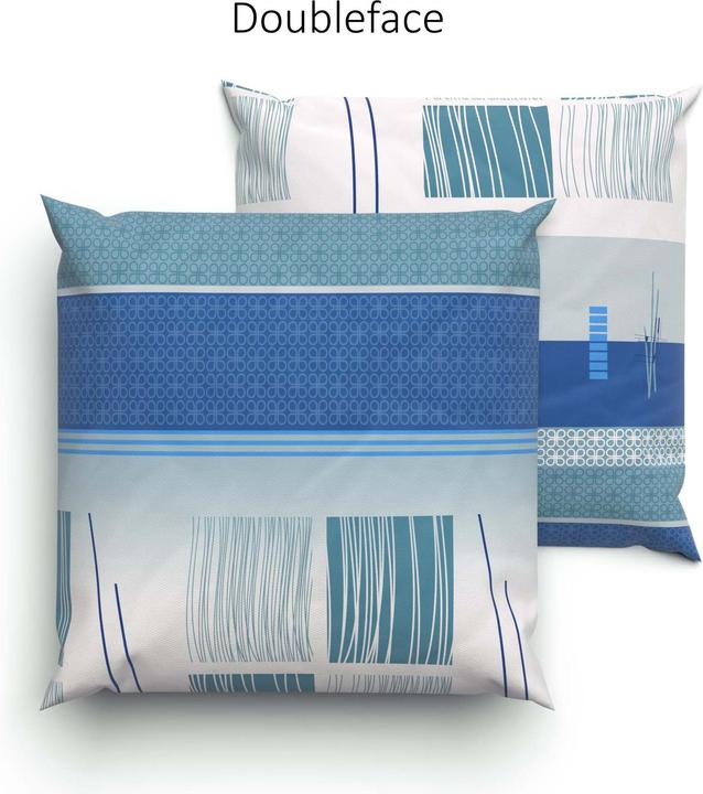 Image du produit Lotus Bettwaren Parure de lit Jersey Amalfi bleu (Taie d'oreiller, 65 x 65 cm)