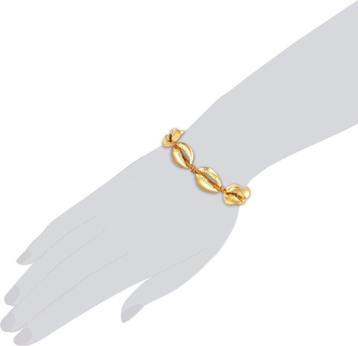 Actual product image Lulu & Jane Ladies shell metal alloy yellow gold - 29519 (28 cm, Metal alloy)