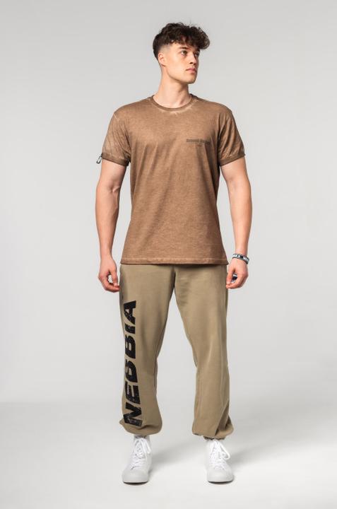 Produktbild Nebbia Baggy Style Sweatpants mit Taschen Gym Bro 365 - green (M)