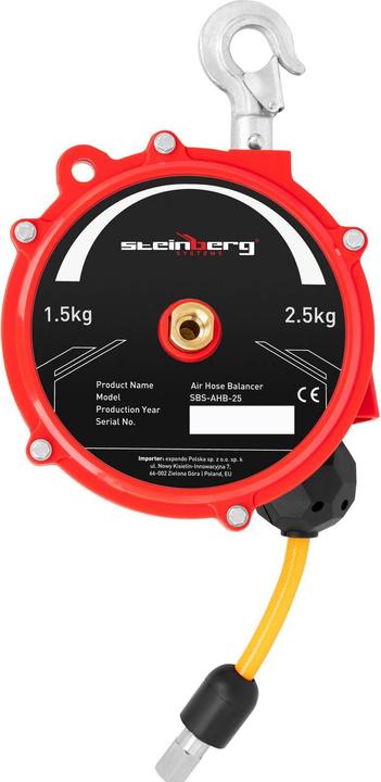 Actual product image Steinberg Druckluft Balancer 1,5 - 2,5 kg Gewichtsausgleicher Air Balancer Schlauch 1,3 m