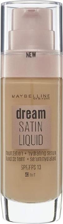 Actual product image Maybelline New York Dream Satin Fluide Foundation 48 Buff Spf13 30ml (48 Buff)