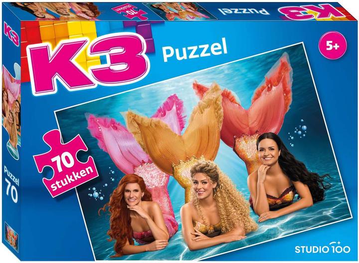 Image du produit K3 Puzzle avec affiche - La chanson de la sirène, 70 pièces. (70 pièces)