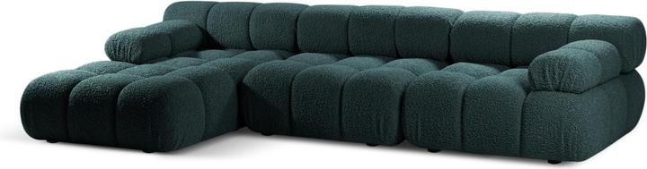 Image du produit Micadoni Canapé D'Angle Gauche Modulaire Velours, "Bellis", 4 Places, 282x155x70 Fabriqué en Europe (Canapé d'angle)