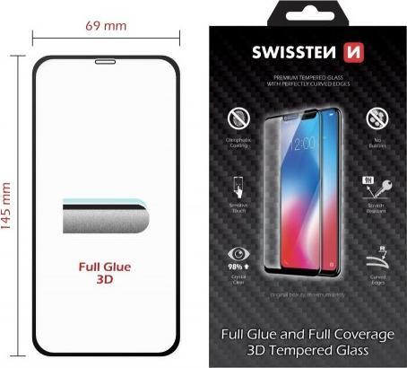 Produktbild Swissten Ultra Durable 3D Full Glue Glass (1 Stück, Apple iPhone XR)