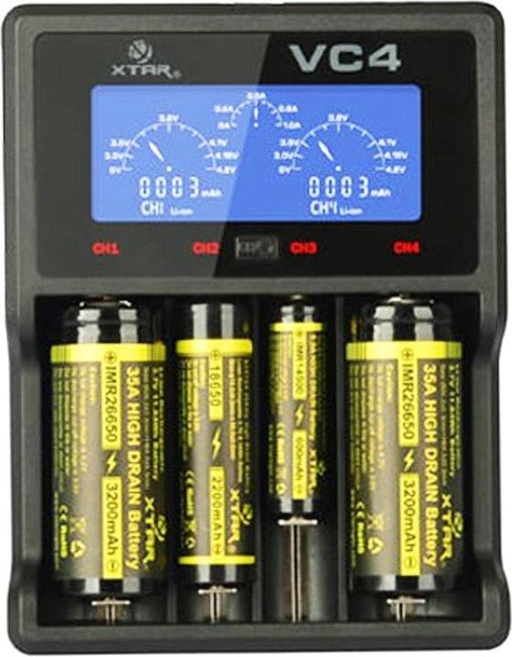 Immagine prodotto Xtar VC4 + Eneloop (4 pz., AA, 2000 mAh, Batteria + Caricabatterie)