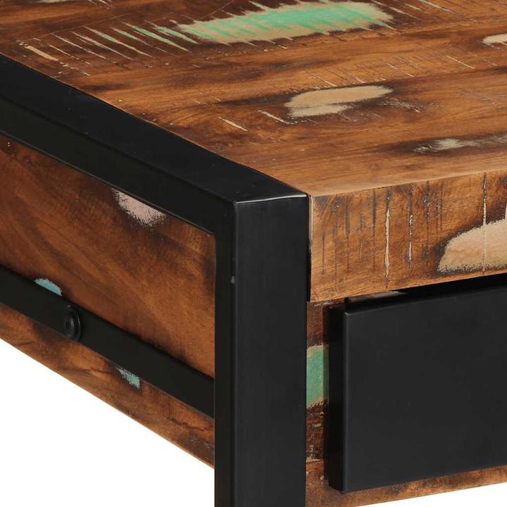 Image du produit VidaXL Bureau Multicolore 100x50x75 cm Table en vieux bois massif (100 x 50 x 75 cm)
