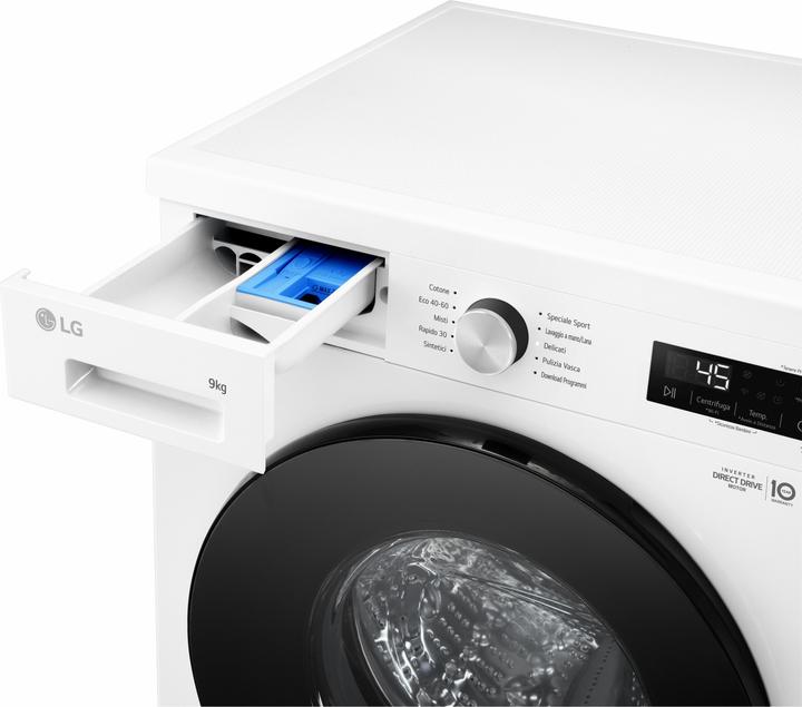 Actual product image LG F4NX1009NWB Washing machine 9 Kg Class A (9 kg, Left)