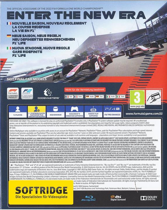 Produktbild EA Games F1 22 (PS4, Multilingual)