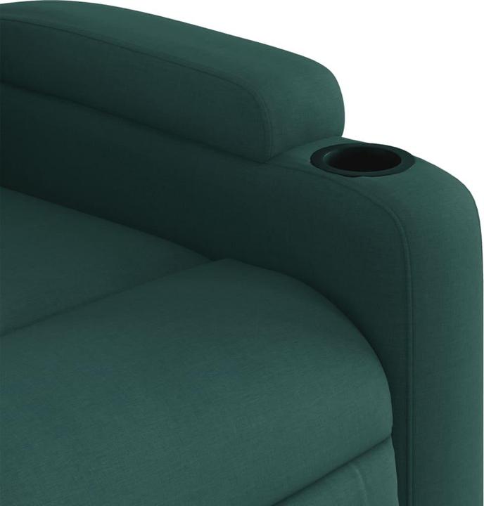 Actual product image VidaXL Massage armchair TV armchair recliner electric dark green fabric