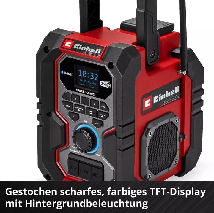 Produktbild Einhell Baustellenradio Akku-Radio TE-CR 18 Li DAB+/FM/BT, Solo (DAB+, Bluetooth)