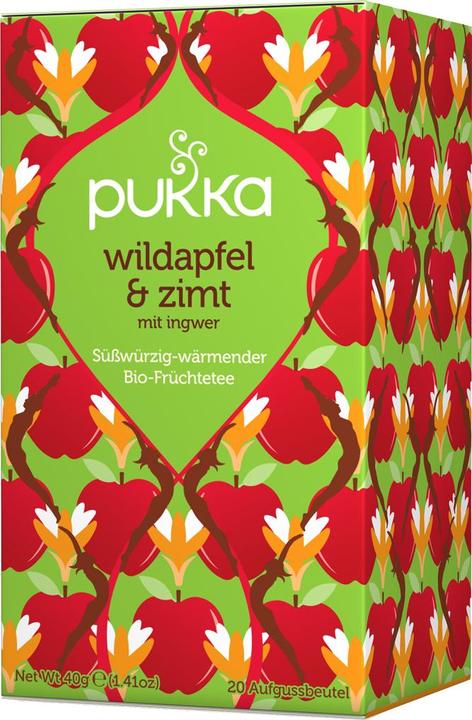 Actual product image Pukka Wild apple cinnamon tea (40 g)