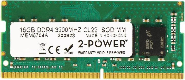 Actual product image 2-Power 16GB DDR4 3200MHz CL22 SODIMM (1 x 16GB, 3200 MHz, DDR4-RAM, SO-DIMM)
