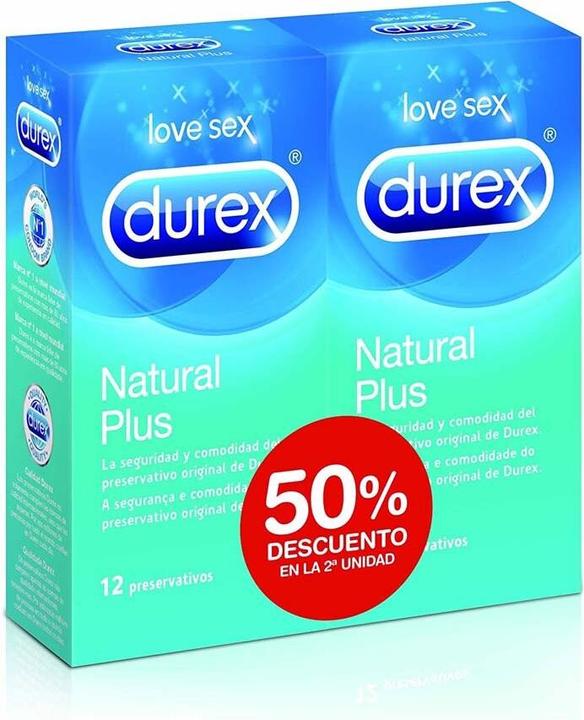 Immagine prodotto Durex natural plus 2x12ud (24 pz.)