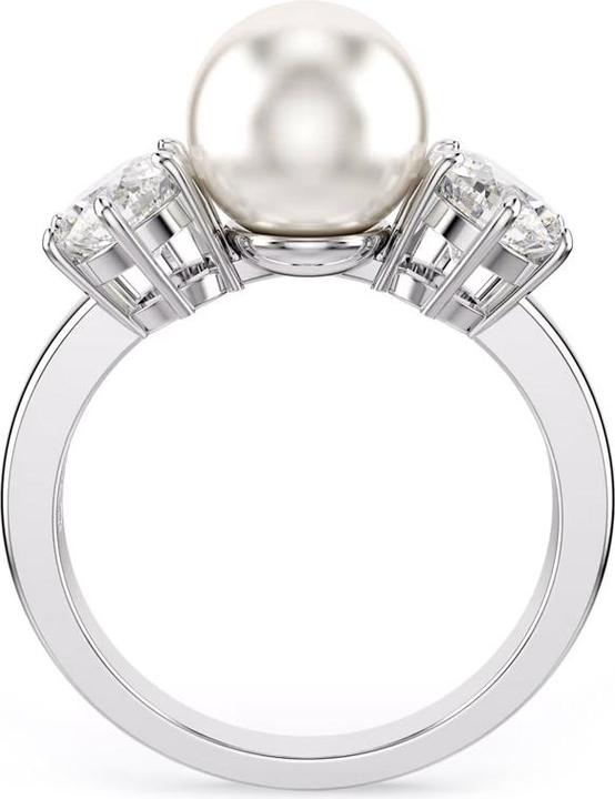 Produktbild Swarovski Matrix Ring Kristallperle Rundschliff Weiss (55)