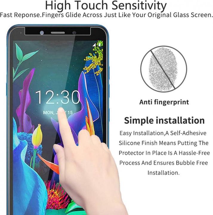 Actual product image Screenguard LG K20 bulletproof glass protective film Case Friendly Design (1 Piece, K20)