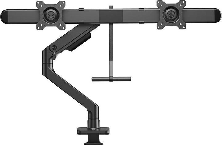 Image du produit Bras double écran office premium, avec vérin à gaz, crossbar (32")