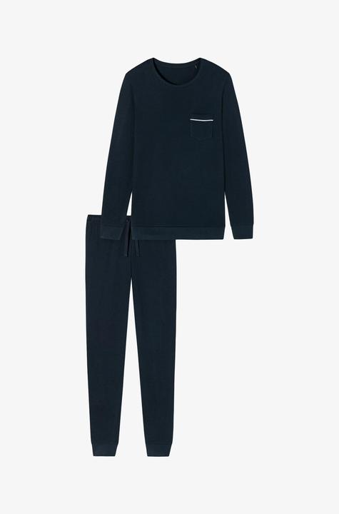 Actual product image Schiesser Pyjamas "Fine Interlock" navy (XL)