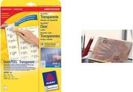 Produktbild Avery Universaletiketten J8567-25 Transparent 210 mm x 297 mm