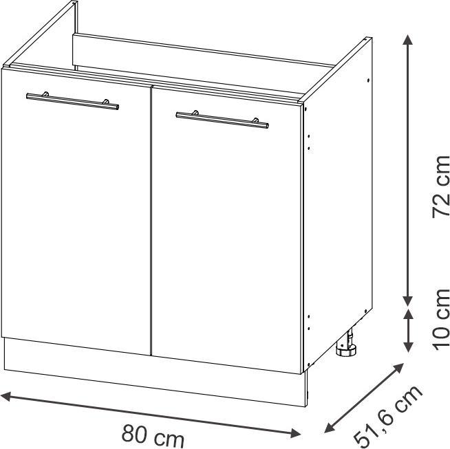 Actual product image Vicco Küchenschränke Fame-Line (80 x 60 x 81.5 cm)