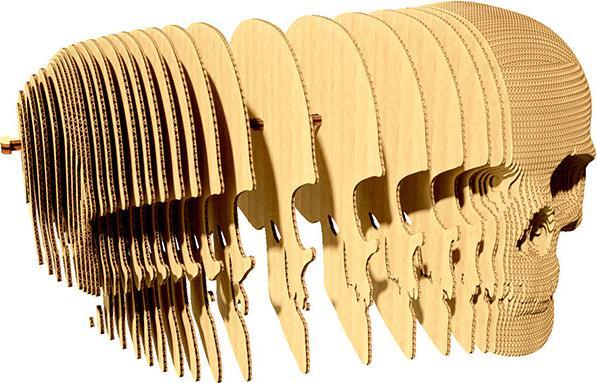 Actual product image Cartonic Skull - 3D cardboard model