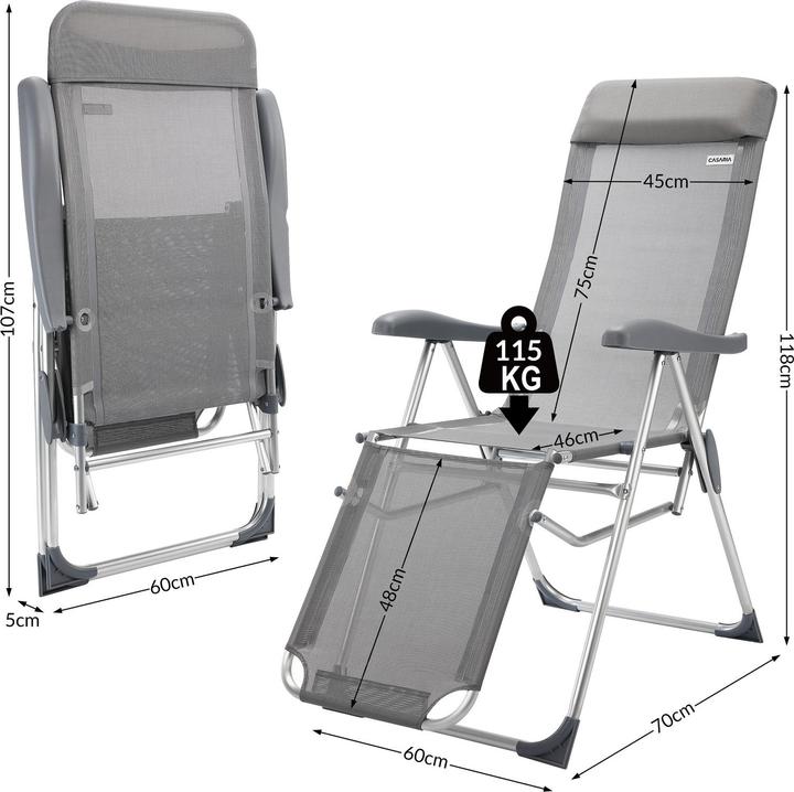 Actual product image Casaria Set of 2 garden chairs