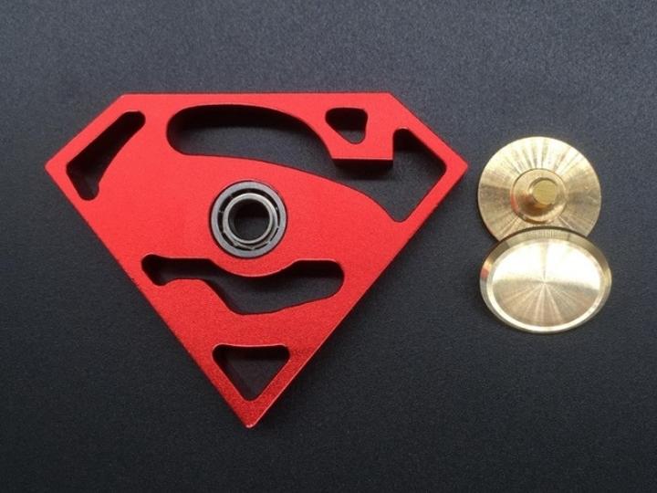 Actual product image FidgetSpinner Aluminium Superman spinner